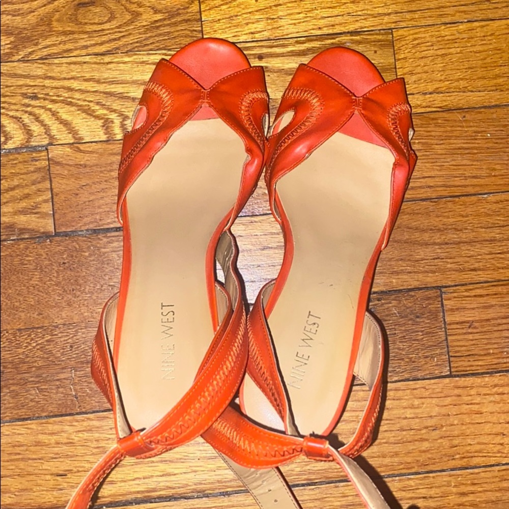 Nine West wedge sandals.